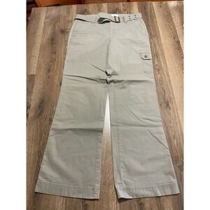 DOCKERS Pants, Women's Size 8, Green, Ideal Fit, Built in Belt, Cargo Pockets